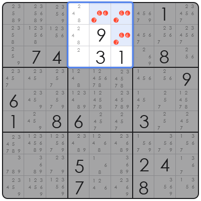 technique to solve sudoku